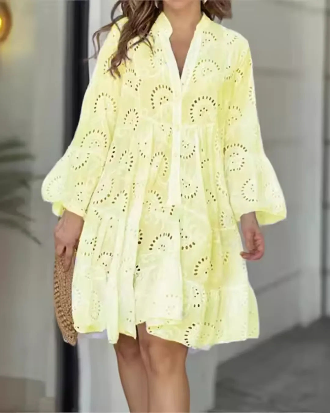Vestido Longo com Bordado Esther