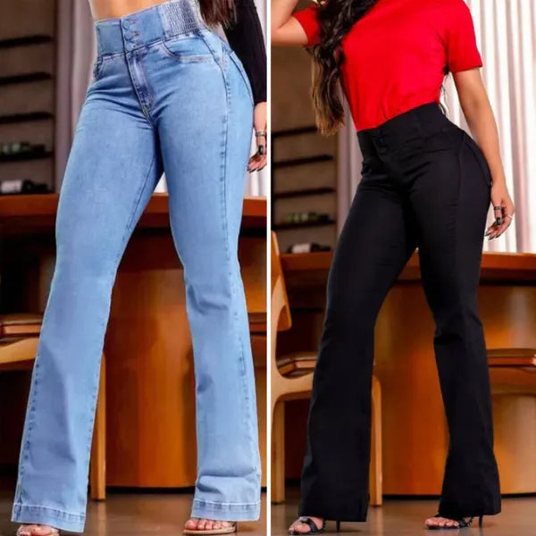 Calça Modeladora Cintura Alta Jeans Flare
Calça Modeladora
Modelador
Calça jeans modeladora
