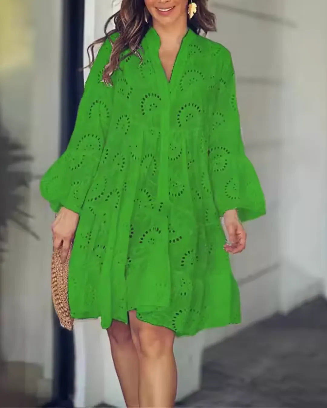 Vestido Longo com Bordado Esther
