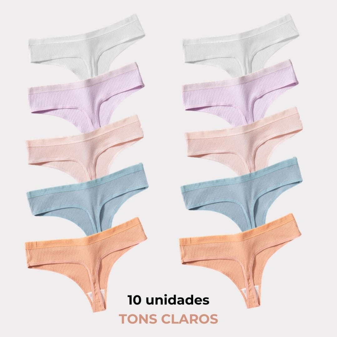 Kit 10 Calcinhas CottonConfort