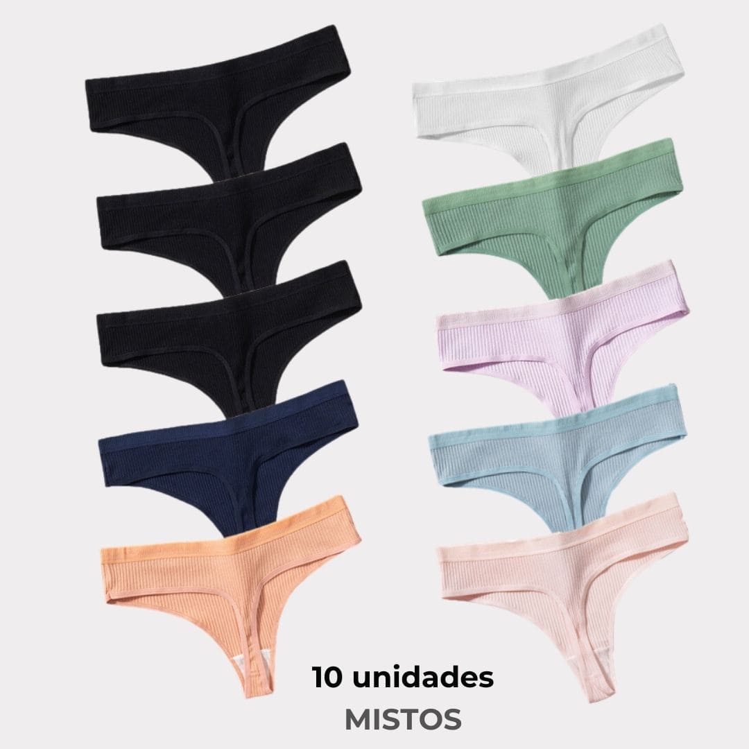 Kit 10 Calcinhas CottonConfort