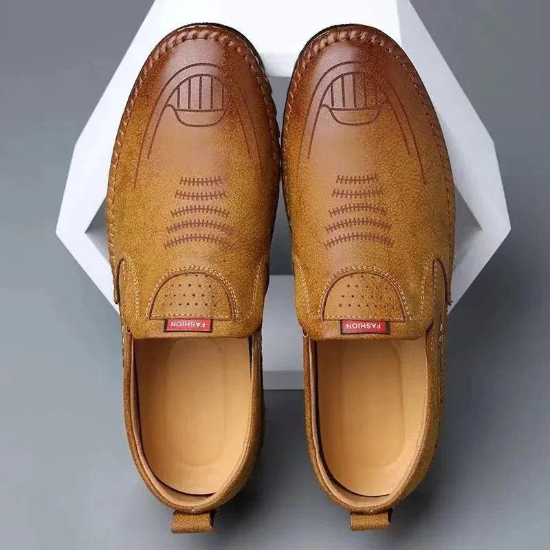 Monarch Wear - Leather Slip-On Moccasins for Men