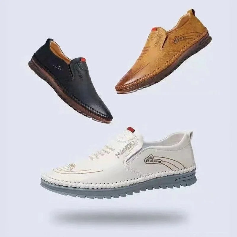 Monarch Wear - Leather Slip-On Moccasins for Men