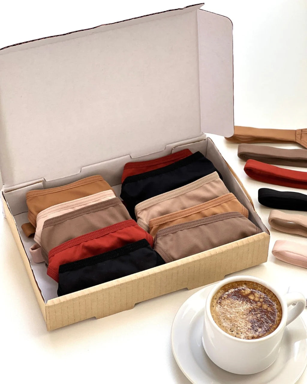 Combo Leve 10 e Pague 8 - Calcinhas Em Microfibra Mocha Mousse