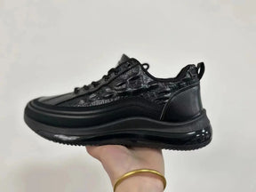 Monarch Wear - Italian Crocodile Print Air Cushion Casual Shoes for Men