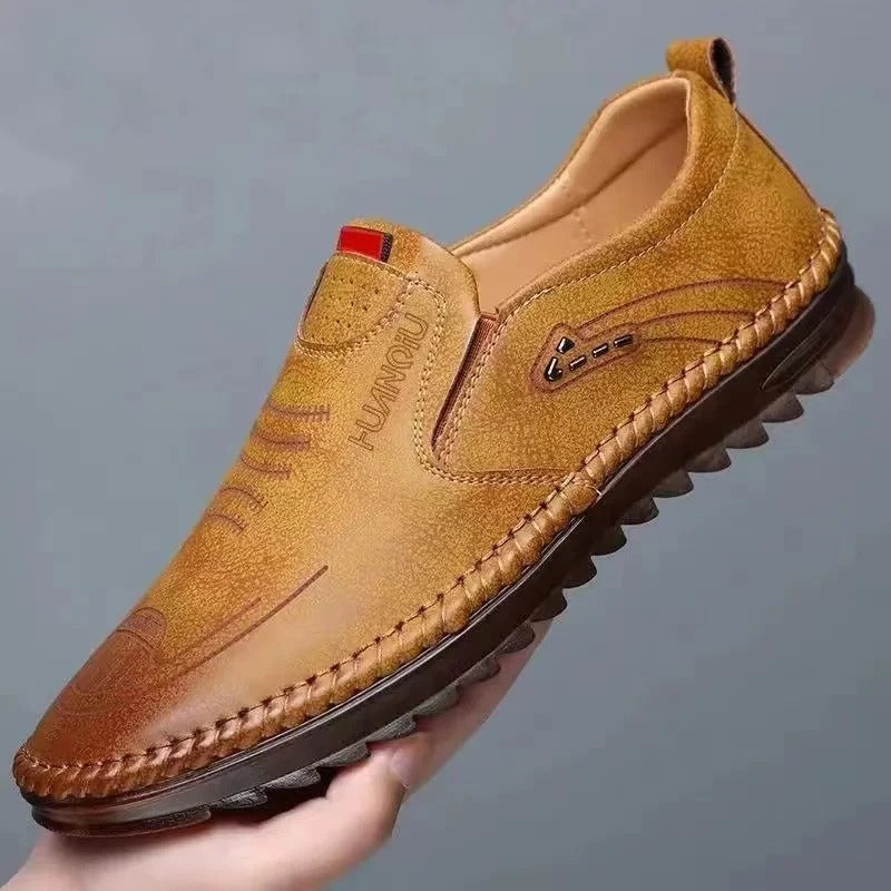 Monarch Wear - Leather Slip-On Moccasins for Men - [LIMITED STOCK]
