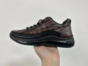 Monarch Wear - Italian Crocodile Print Air Cushion Casual Shoes for Men